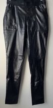 Karl Lagerfeld Paris Women Faux Leather Snake Print Legging Pants Black ... - $39.59