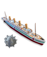 Full Color HMHS Britannic Model 12&quot;, Titanic Toy For Kids, Titanic Cake ... - $789.93 MXN
