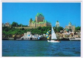 Quebec Postcard Quebec City Ride On St Lawrence River - $2.96