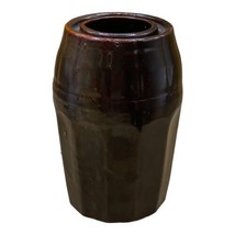 Antique Peoria Pottery Crock Stoneware Wax Seal Fruit Canning Jar - £24.52 GBP