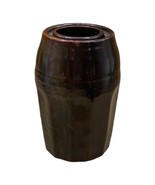 Antique Peoria Pottery Crock Stoneware Wax Seal Fruit Canning Jar - £24.52 GBP