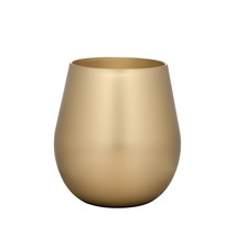 Set of Four Gold Acrylic Stemless All Purpose Wine Glass - $3,446.12 MXN