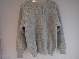 WOMEN&#39;S SWEATER GRAY Contemporary Casuals Pullover Size Small Acrylic wa... - £10.11 GBP