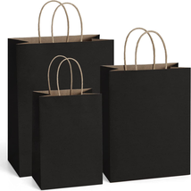 Kraft Paper Bags 5X3X8&amp; 8X4.25X10&amp; 10X5X13 25 Pcs Each, Gift Bags, Kra - £35.96 GBP