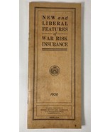 Original Treasury Department - NEW &amp; Liberal Features of War Risk Insura... - £8.19 GBP