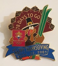 Happy Thanksgiving 2001 Salt Lake City Holiday Turkey Winter Olympics Countdown  - £35.08 GBP