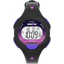 Timex Ironman Women&#39;s Essentials 30 - Black Case - Purple Button - £42.62 GBP