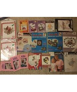 18 Sewing Craft Applique Patterns Large Lot Iron On Transfers - £28.25 GBP