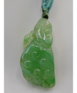 Icy Ice Fruit Green Burma Jadeite Jade Lotus Seed Pod Pendant # 33.35 ca... - £751.81 GBP