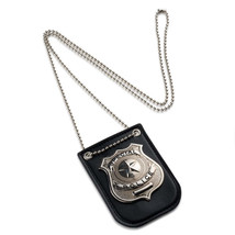 Dress Up America Police Badge for Kids - Pretend Play PD Badge with Chain &amp; Belt - £18.34 GBP