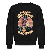 Best Rubber Chicken Dad Ever Unisex Sweatshirt, Funny Rubber Chicken Shirt purpl - £26.87 GBP