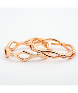 Minimalist Style Couple Ring With Moissanite And Amethyst - $1,000.00+