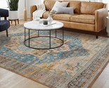 Elegant Antique Traditional Area Rugs 8X10 Multicolored Living Room, Or ... - £69.63 GBP
