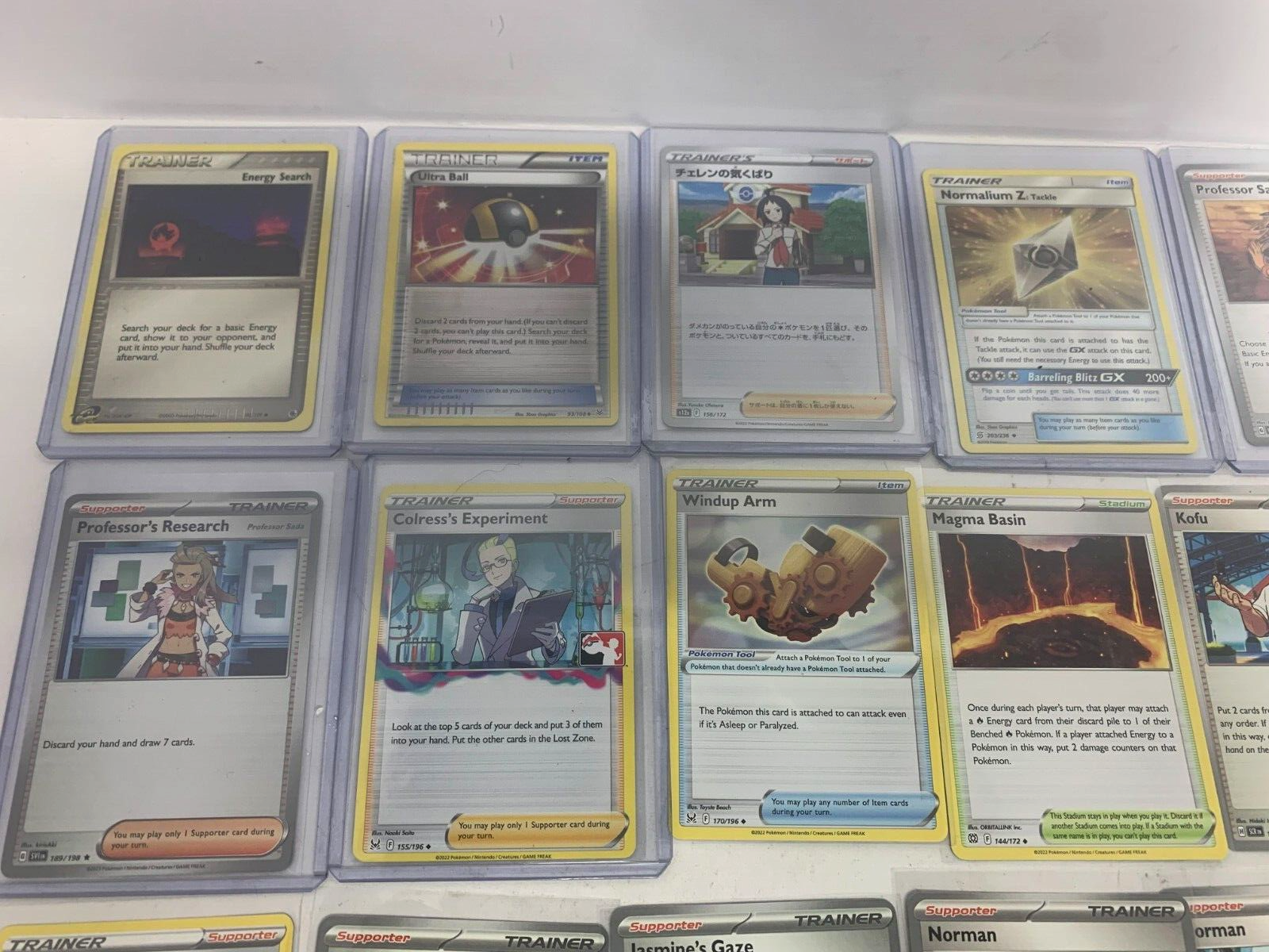 Pokemon 22  Trainers cards  lot - £11.45 GBP