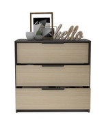 3 Drawers Dresser Maryland, Bedroom, Black / Pine - $281.99