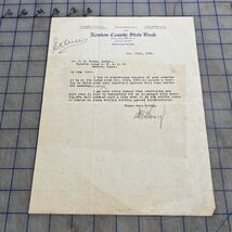 Antique Letter Silsbee Newton County State Bank Bluford Swinney 1922 Eas... - €19,29 EUR