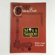 1989 Theatre Royal Drury Lane Cameron Mackintosh Present Miss Saigon A Musical - £11.17 GBP