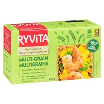 4 Boxes of Ryvita Multi-Grain Whole Grain Rye Crispbread 250g Each-Free ... - $37.74