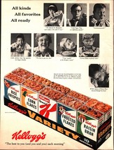 1964 Kellogg&#39;s Vintage Print Ad Cereal Variety Rice Krispies Frosted Fla... - $24.11