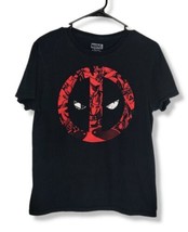 Marvel Deadpool Mask Black T-Shirt Tee Mens Size Small  - £12.56 GBP