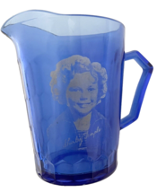 Cobalt Blue Shirley Temple Hazel Atlas Pitcher Creamer Vintage - £12.80 GBP