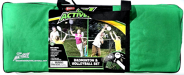 Badminton &amp; Volleyball Set Includes Volleyball 4 Rackets 2 Shuttlecocks ... - £58.57 GBP