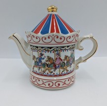 Sadler Edwardian Entertainments Carousel Teapot Staffordshire England- NICE! - £28.04 GBP
