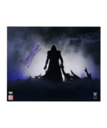 The Undertaker Autographed WWE WrestleMania 29 Entrance 16&quot; x 20&quot; Photo ... - £299.19 GBP