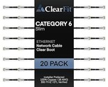 Slim 20 Pack - 10 Feet Cat6 Slim 28Awg Ethernet Patch Cable, Network Cab... - $193.99