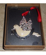 Monet Rhinestone Peace on Earth Dove Ornament 2016 New in Box Signed Chr... - £11.94 GBP