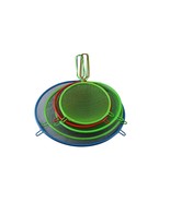 5 Piece Assorted Strainer With Handles Pasta Vegetable Fruit Washing Bak... - $10.85 CAD