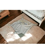 BooginHead Gray Rabbit Lovey Bunny Security Blanket Pacifier Stuffed Ani... - $264.09 MXN