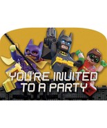 Batman Lego Birthday Invitations Party Supplies 8 Per Package New - $6.74 CAD