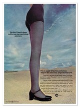 Cameo Pantyhose Woman&#39;s Legs Black Mary Janes Vintage 1968 Full-Page Mag... - $184.68 MXN