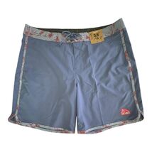 Patagonia Hydropeak Scallop Boardshorts Mens 38 Blue 18" Swim Quick Dry - $52.24