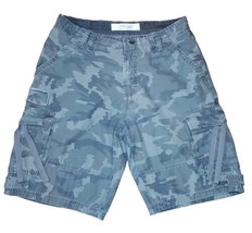 Camo Shorts Distressed Urban Pipeline Size 32 Green Y2K Skater Camouflage  - $9.89