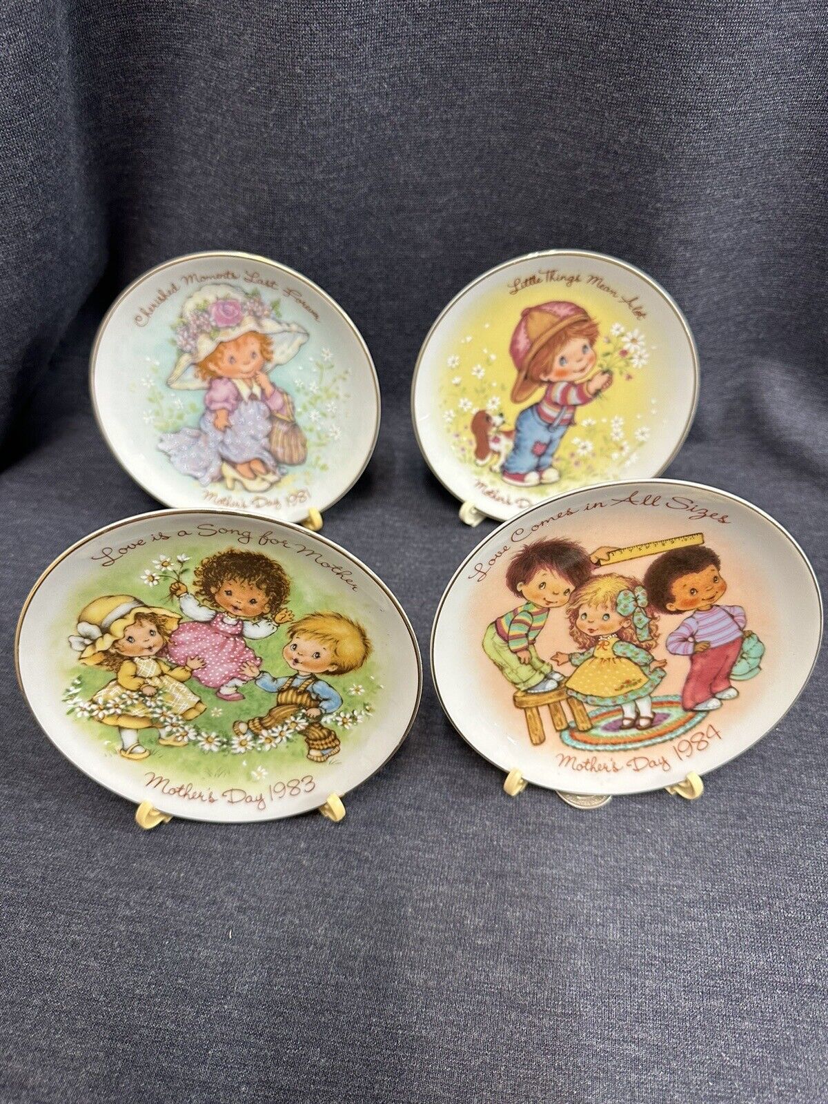 Avon Mother's Day 5 Inch Plates Lot Of 4 - 1981 - 1984 - £7.08 GBP