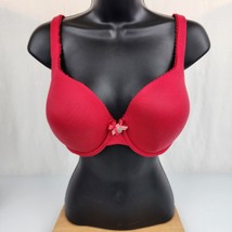 Victorias Secret Victoria Lined Full Coverage Bra Red 38D Vintage Y2K 2009 - $19.79