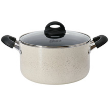 Oster Clairborne 6 Quart Aluminum Nonstick Dutch Oven with Lid in Sand - $80.99