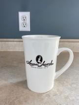 LAURA SECORD White 4.7&quot; RESTAURANT Coffee Tea Advertising Mug / Cup - $5.83
