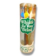 Vintage 1960&#39;s Highball Cocktail Mixers Wet Your Whistle Swizzle Sticks In Box  - $22.95