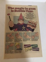 1985 Bubble Yum Bubble Gum Vintage Print Ad Advertisement pa20 - £11.63 GBP