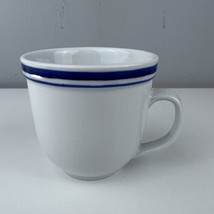 Pottery Barn - Club Blue Mug - White With Blue Stripes - Replacement - £7.11 GBP