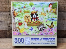 Bits &amp; Pieces Jigsaw Puzzle - “Garden Animals” 500 Piece - SHIPS FREE - $18.79