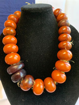 Vtg Baltic Amber Cherry Butterscotch Bakelite Beads Large 24&quot; Necklace 6... - £7,060.16 GBP