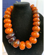 Vtg Baltic Amber Cherry Butterscotch Bakelite Beads Large 24&quot; Necklace 6... - £6,940.05 GBP