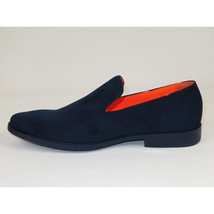 Men Tayno Dressy Casual Soft Suede Comfortable Slip on Loafer #ALPHA S Navy image 5