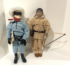 1990 Long Ranger &amp; Tonto Set 10&quot;  by Hamilton Gifts W/Tags Preowned   - £45.46 GBP