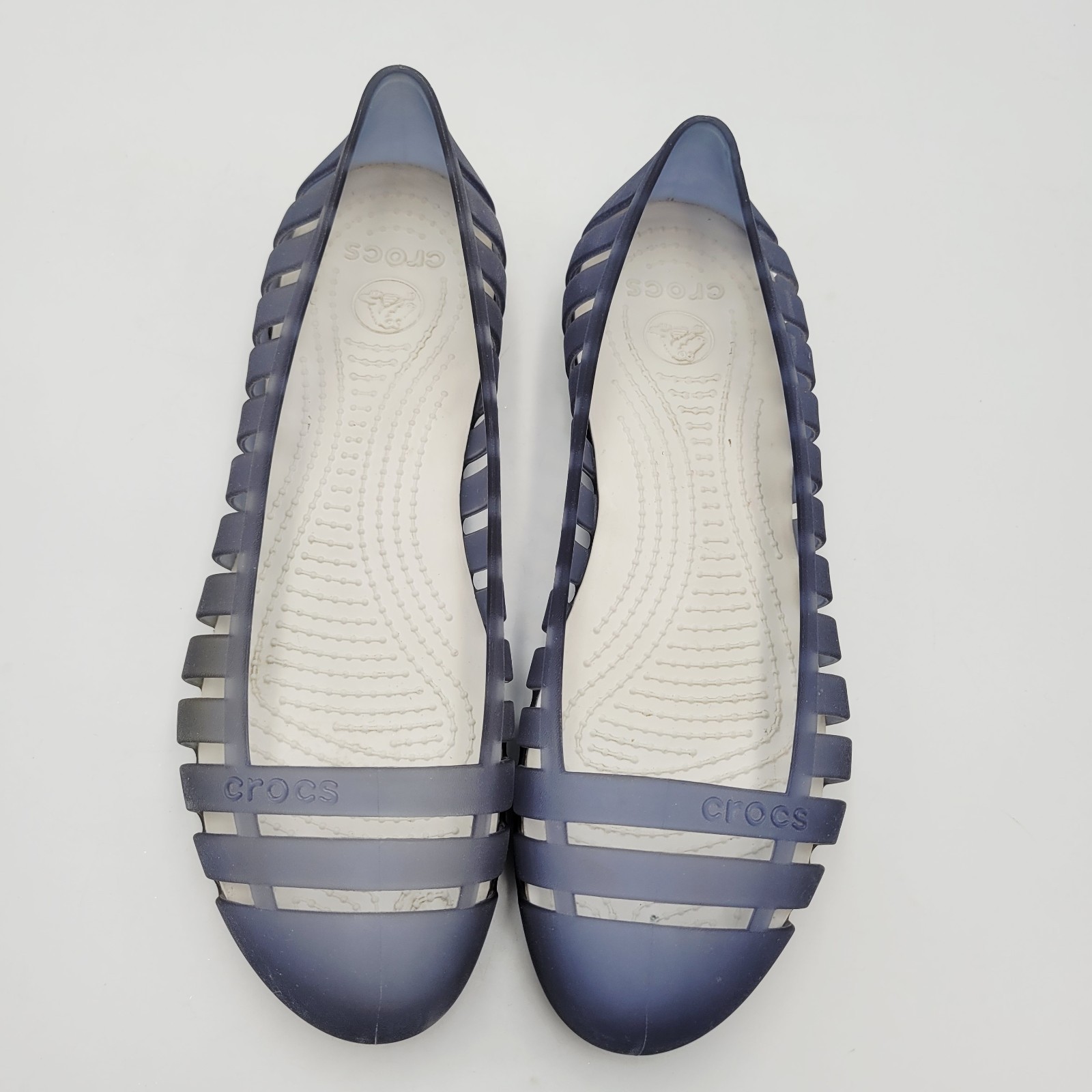 Crocs Adrina II Closed Toe Slip On Jelly Flats Women’s Size 8 Ballet Shoes Blue Item image 5