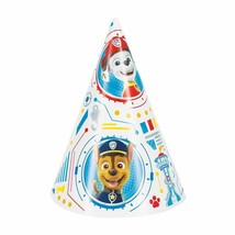 Paw Patrol 8 Ct Paper Cone Party Hats Chase Marshall - £2.99 GBP